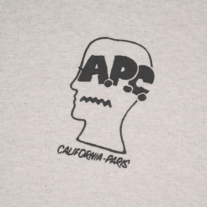 Brain Dead x A.P.C. Fleece Logo Head 3Hoodie
